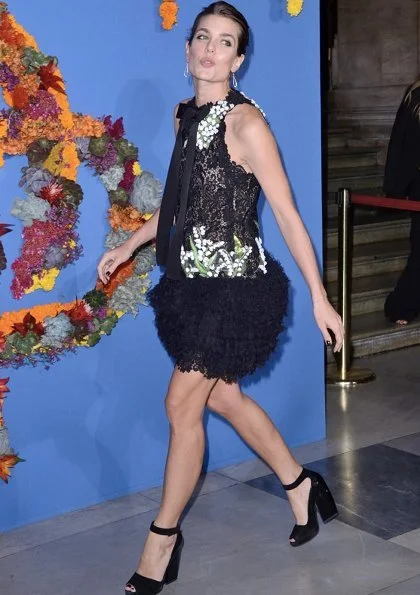 Charlotte Casiraghi wore a dress from Giambattista Valli Haute Couture Fall/Winter 2017-2018 Collection