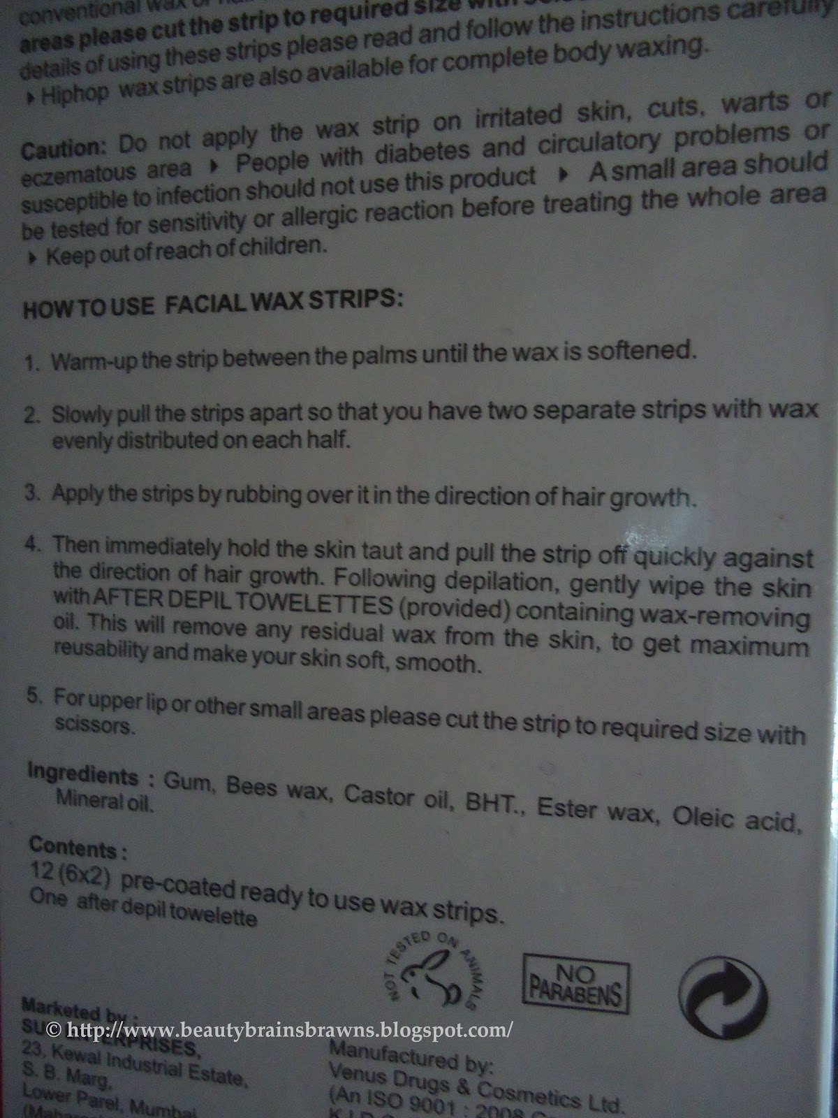 HipHop Skin Care Facial Wax Strips Review BEAUTY, BRAINS AND BRAWNS