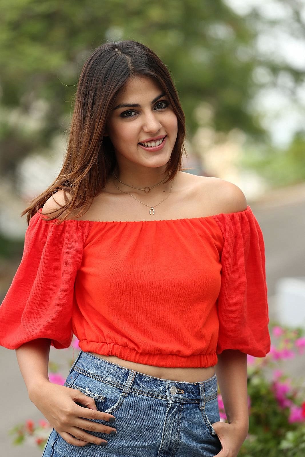 Rhea Chakraborty Displays Her Sexy Legs and Toned Midriff in Her Latest Hot Photo shoot