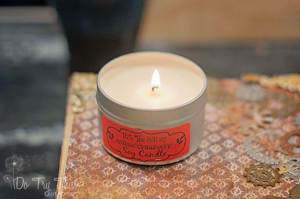cranberry spiced holiday candle