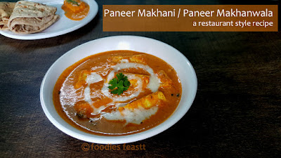 Paneer Makhani Recipe / Make Restaurant Style Paneer Makhani At Home