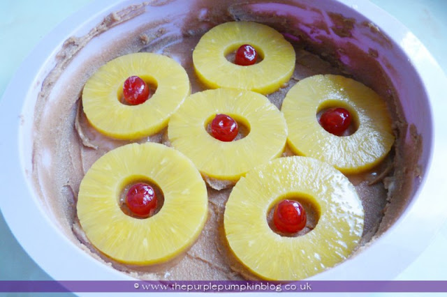 Pineapple & Coconut Upside Down Cake at The Purple Pumpkin Blog