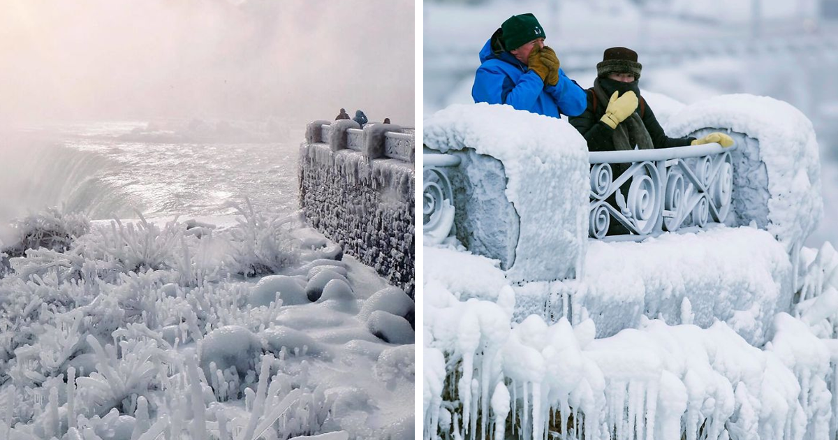 It Was So Cold In North America That Niagara Falls Were Frozen And Looked Like Something From Narnia It Was So Cold In North America That Niagara Falls Were Frozen And Looked Like Something From Narnia