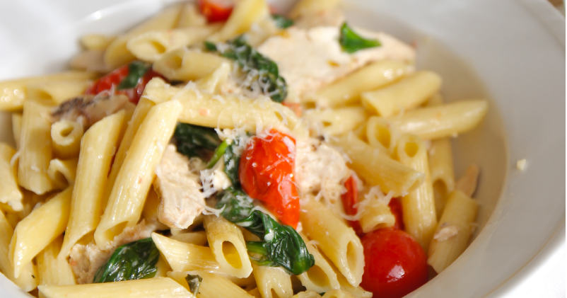 Jenny Steffens Hobick: Penne with Grilled Chicken, Spinach & Cherry ...