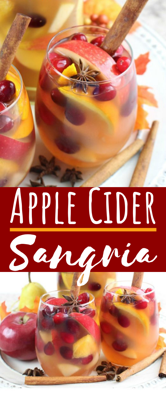 Apple Cider Sangria #drinks #cocktails
