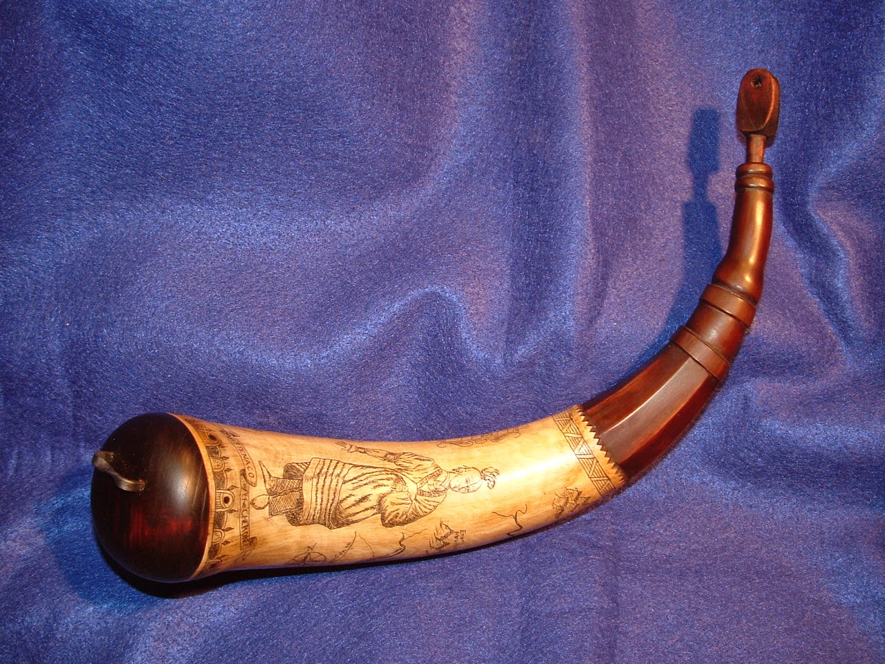 Contemporary Makers Powder Horn by Roy Howman for Brian Laster