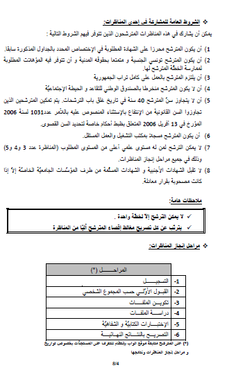 التقديم مناظرة خارجيّة لشركة التونسية للكهرباء والغاز 2015 ...
