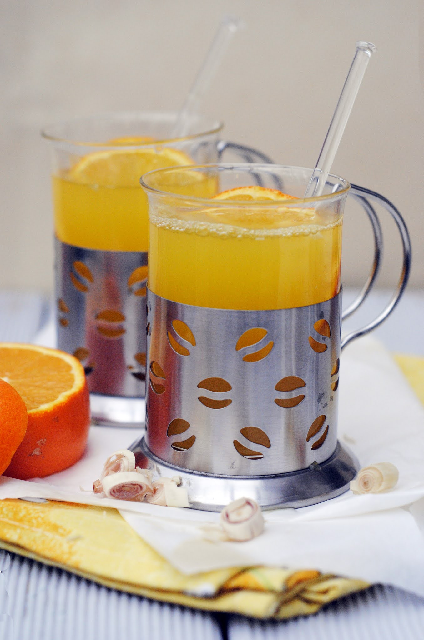 Orange, Ginger, and Lemon Grass Iced Tea simply.food