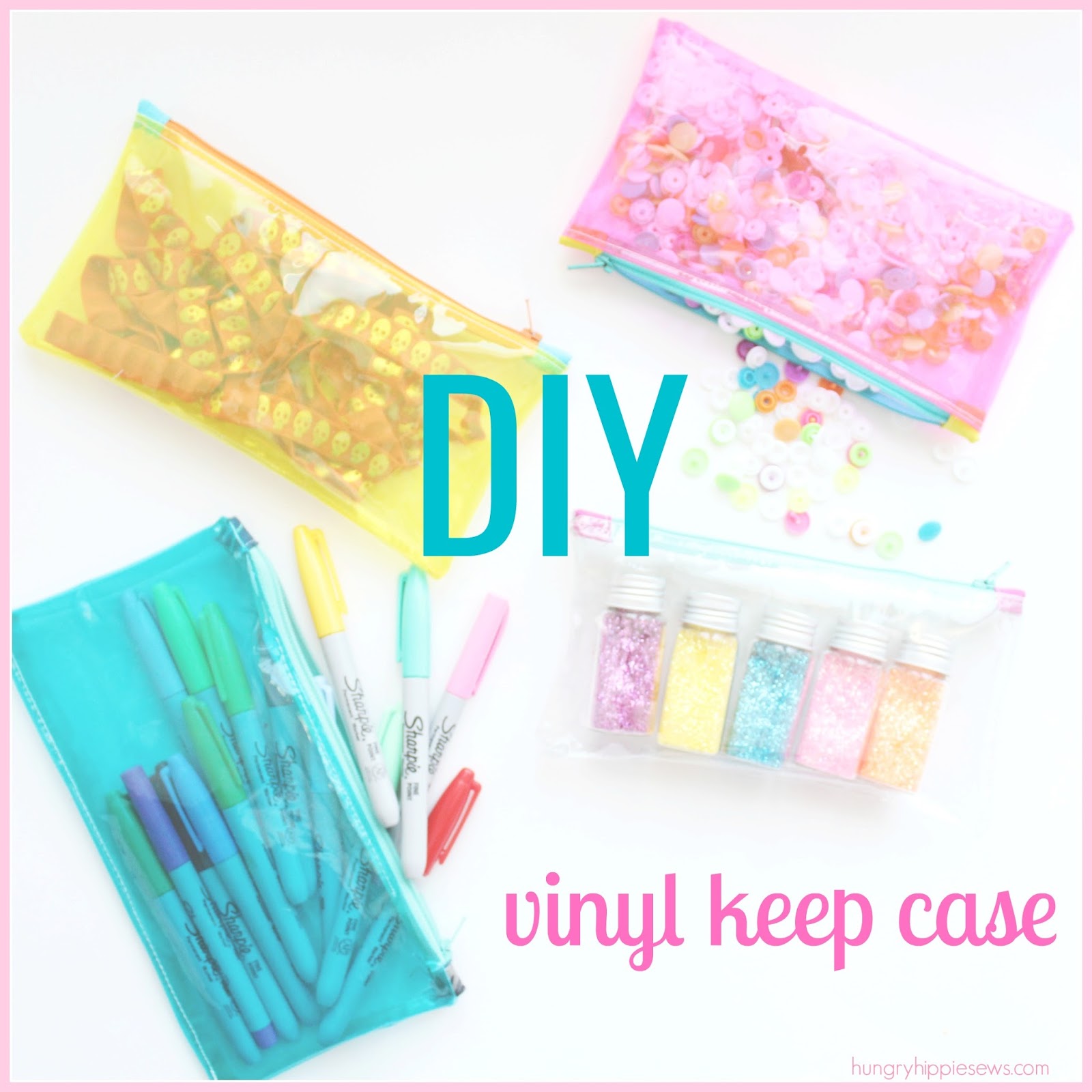 sewhungryhippie how to sew a vinyl keep case