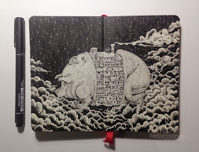 16-I-see-weird-things-Kerby-Rosanes-Detailed-Moleskine-Doodles-Illustrations-and-Drawings-www-designstack-co