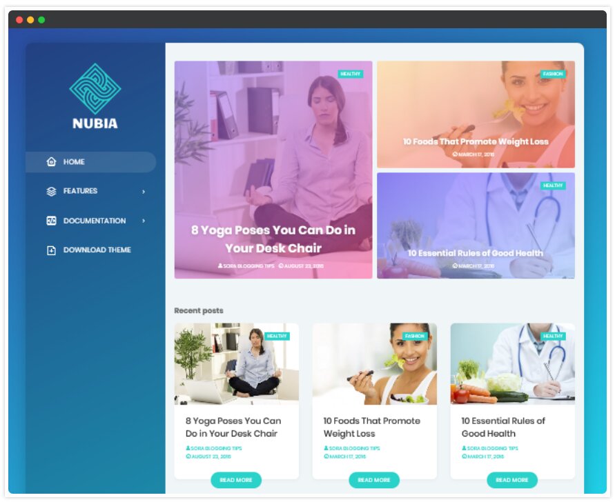 Nubia Blogger Template is a high quality stylish and customized blogging blogger theme with all the new features and unique design with awesome look