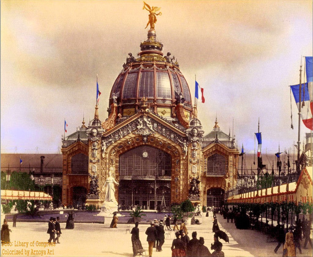l'Exposition Universelle 1889, color colorization colorized
