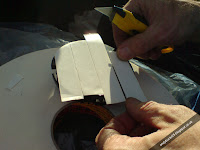 Applying double sided tape to Vibe crossover