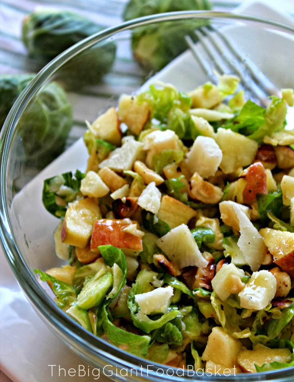 The Big Giant Food Basket: Delicate Brussels Sprouts Salad
