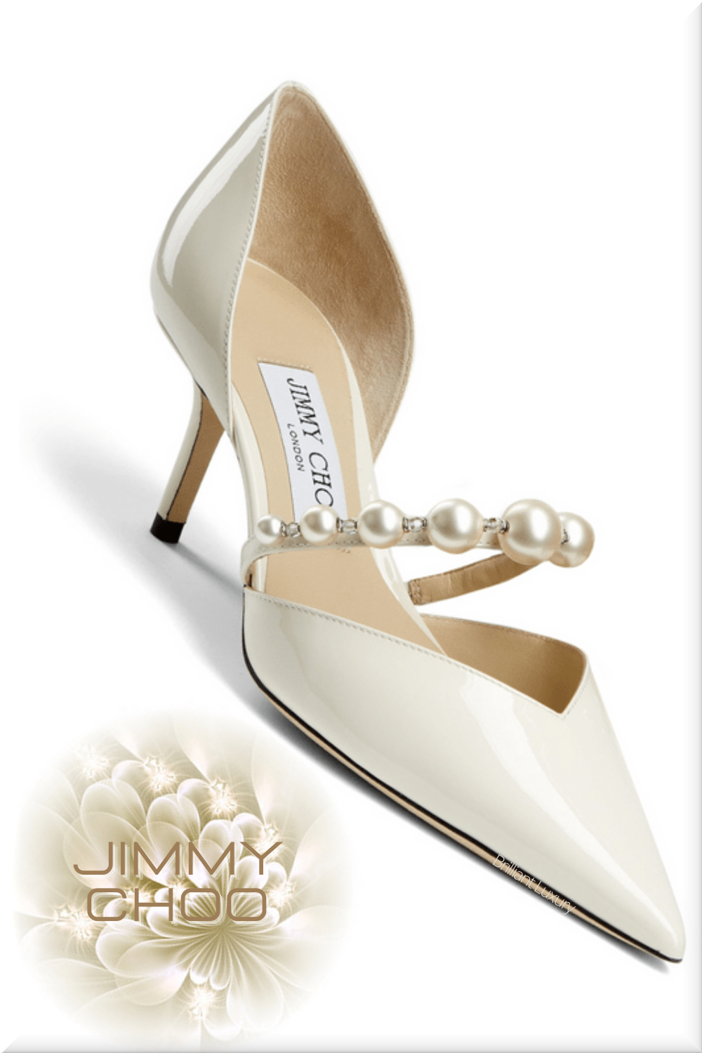 ♦Jimmy Choo Aurelie latte patent leather pointed toe pumps with pearl embellishment #jimmychoo #shoes #brilliantluxury ♦Jimmy Choo Aurelie latte patent leather pointed toe pumps with pearl embellishment #jimmychoo #shoes #brilliantluxury
