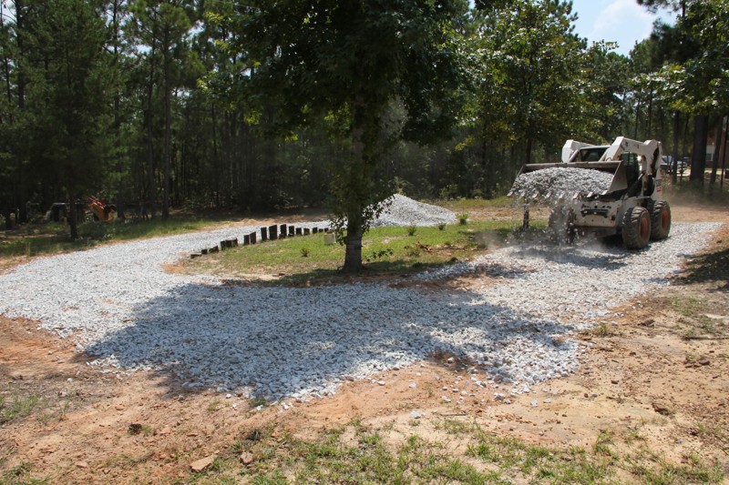 CT Hauling & Materials LLC Building a Gravel Driveway in Verbena, AL.
