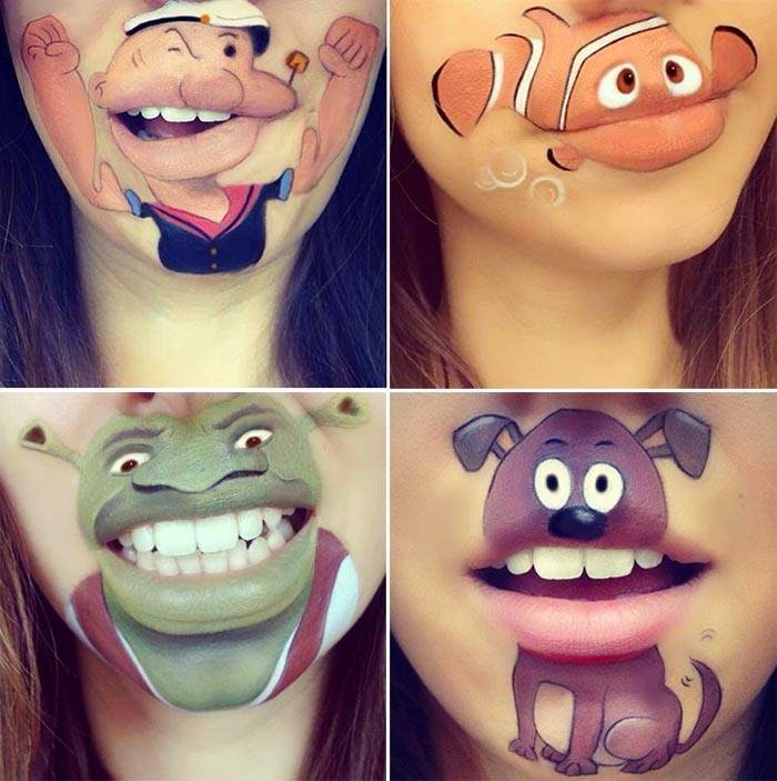 Creative Fun Face & Lips Painting HAFACS