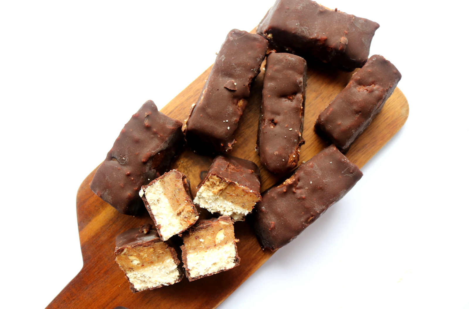 Healthier Snickers Bars (Vegan / Dairy-Free) recipe