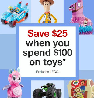 target 25 off 100 toys