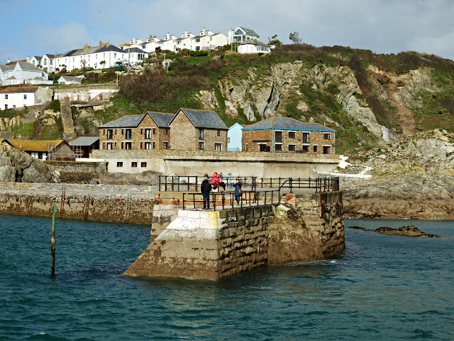 Entrance to outer harbour at Mevagissey, Cornwall