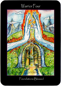 Tarot of the Sidhe, Warrior Four, Foundations Blessed, Emily Carding