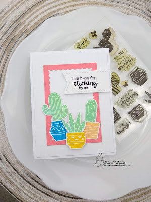 Sticking by Me a card by Diane Morales using the Cultivated Cacti Stamp Set by Newton's Nook Designs