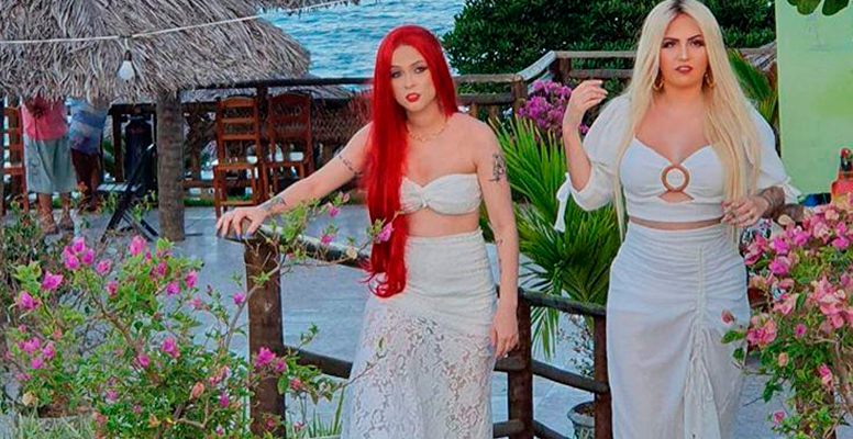 Luanny Vital e Raphaela Santos (A Favorita) bem tropicanas no clipe da música 'Não é o Fim' Luanny Vital e Raphaela Santos (A Favorita) bem tropicanas no clipe da música 'Não é o Fim'