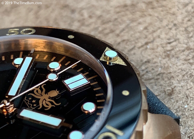 Phoibos Eagle Ray Bronze Black bezel pip