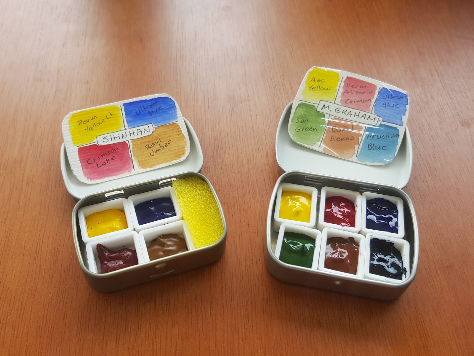 Tiny DIY Watercolor Palettes