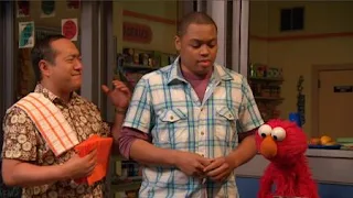 Elmo, Chris, Alan, Sesame Street Episode 4417 Grandparents Celebration season 44