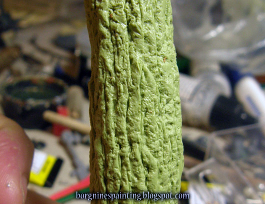 Closeup on the current state of the sculpting.
