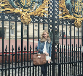 Outside Buckingham Palace Gates 