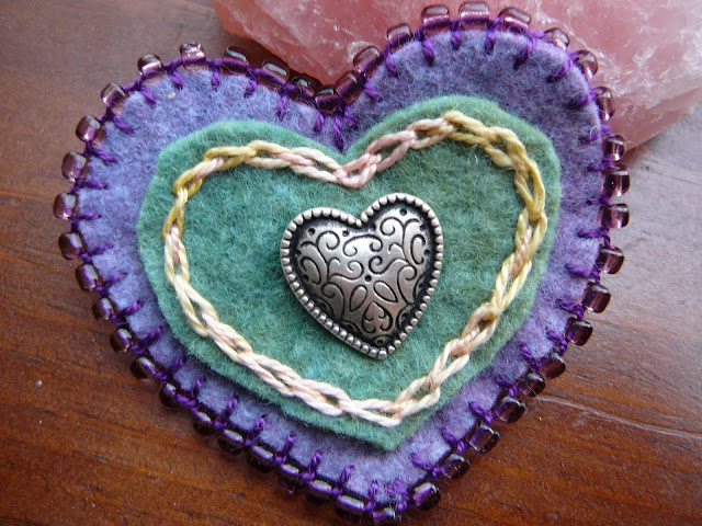 Valentine Heart Broach