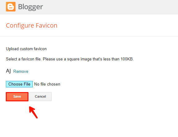 How to Change Favicon in Blogger