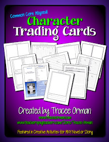 Character Trading Cards Activity http://www.teacherspayteachers.com/Product/Character-Trading-Cards-Common-Core-Activity