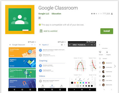 Google Classroom eLearning Professionals and Online Educators - Mobile App.