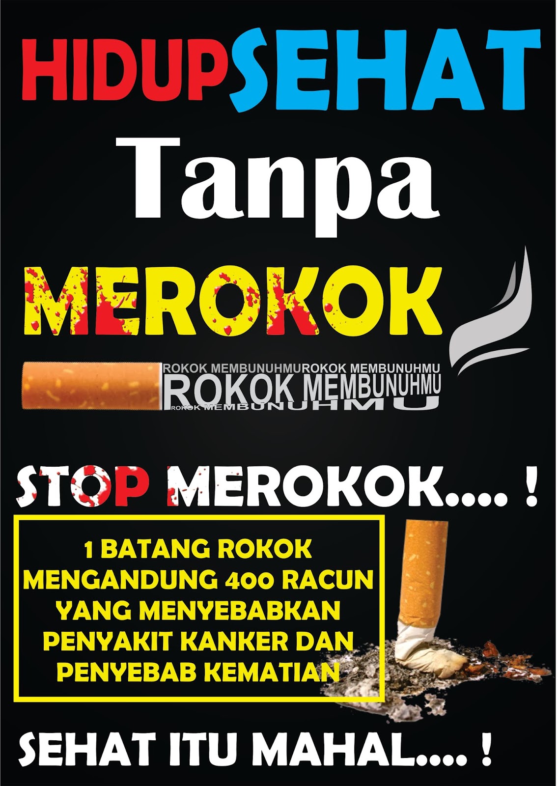 25 Contoh Poster Tentang Merokok Terbaik Kumpulan Gambar Poster