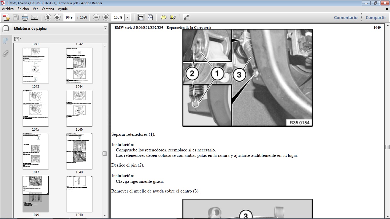 Manuales de Taller de BMW En Español para BMW E90/E91/E92/E93 Manual