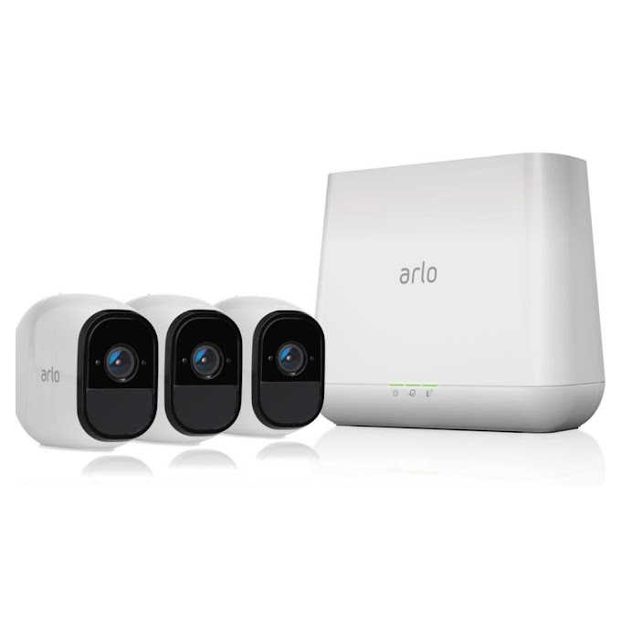 Arlo Pro wireless HD Security Camera system, Includes Base Station + 3 Camera