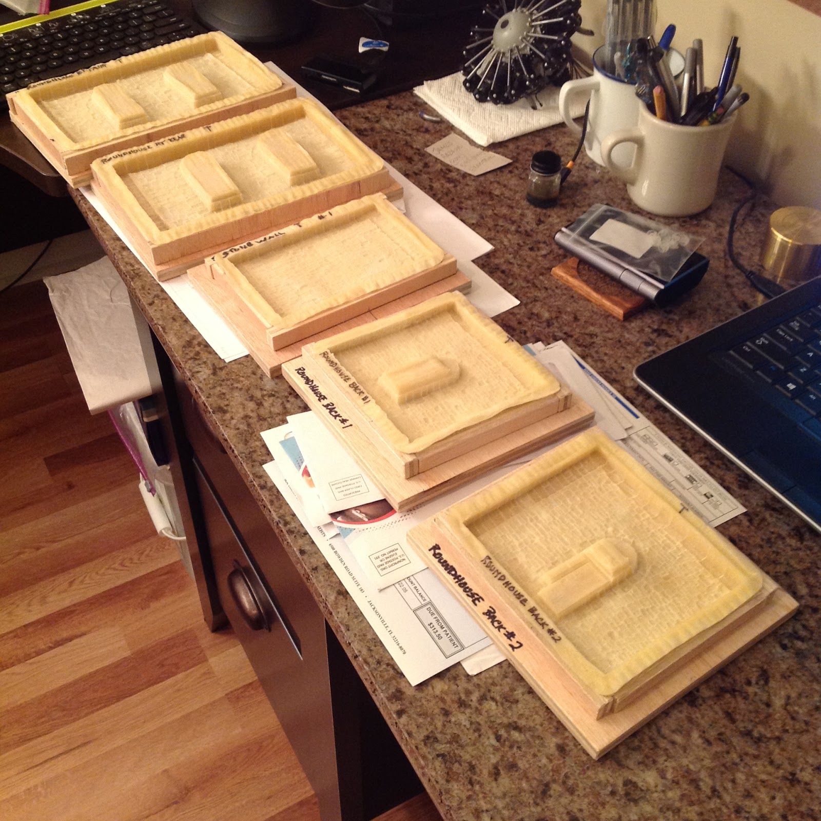 On30 in a Small Room Making Plaster Casting Molds