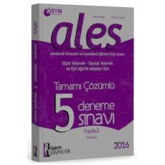 İsem Yayıncılık ALES 5 Çözümlü Deneme Sınavı (2016) İsem Yayıncılık ALES 5 Çözümlü Deneme Sınavı (2016)