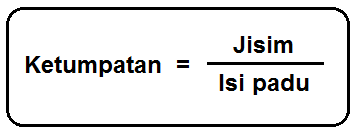 rumus ketumpatan