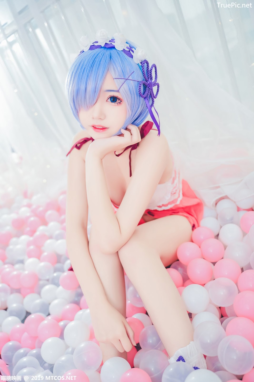 Image [MTCos] 喵糖映画 Vol.018 – Chinese Cute Model – Beautiful Rem Cosplay - TruePic.net - Picture-27