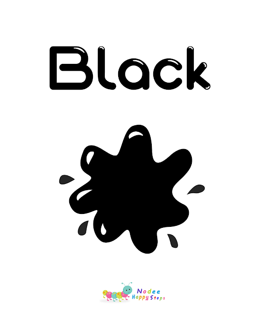 Black Color - Colors Flashcards for Kids