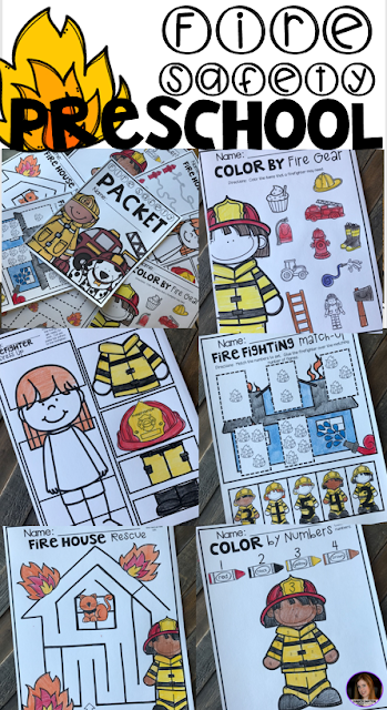 Fire Safety Worksheets and Printables for Preschool.