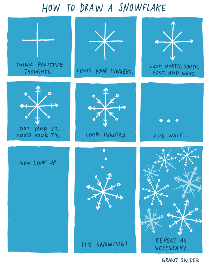 Incidental Comics How To Draw A Snowflake