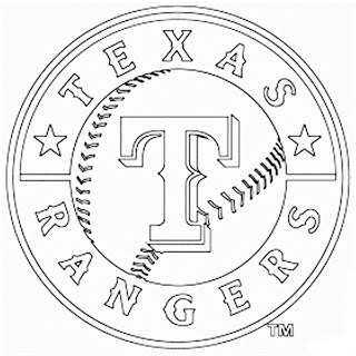 Escudo de los Rangers de Texas para colorear