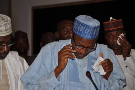 Image result for buhari weeps in bauchi