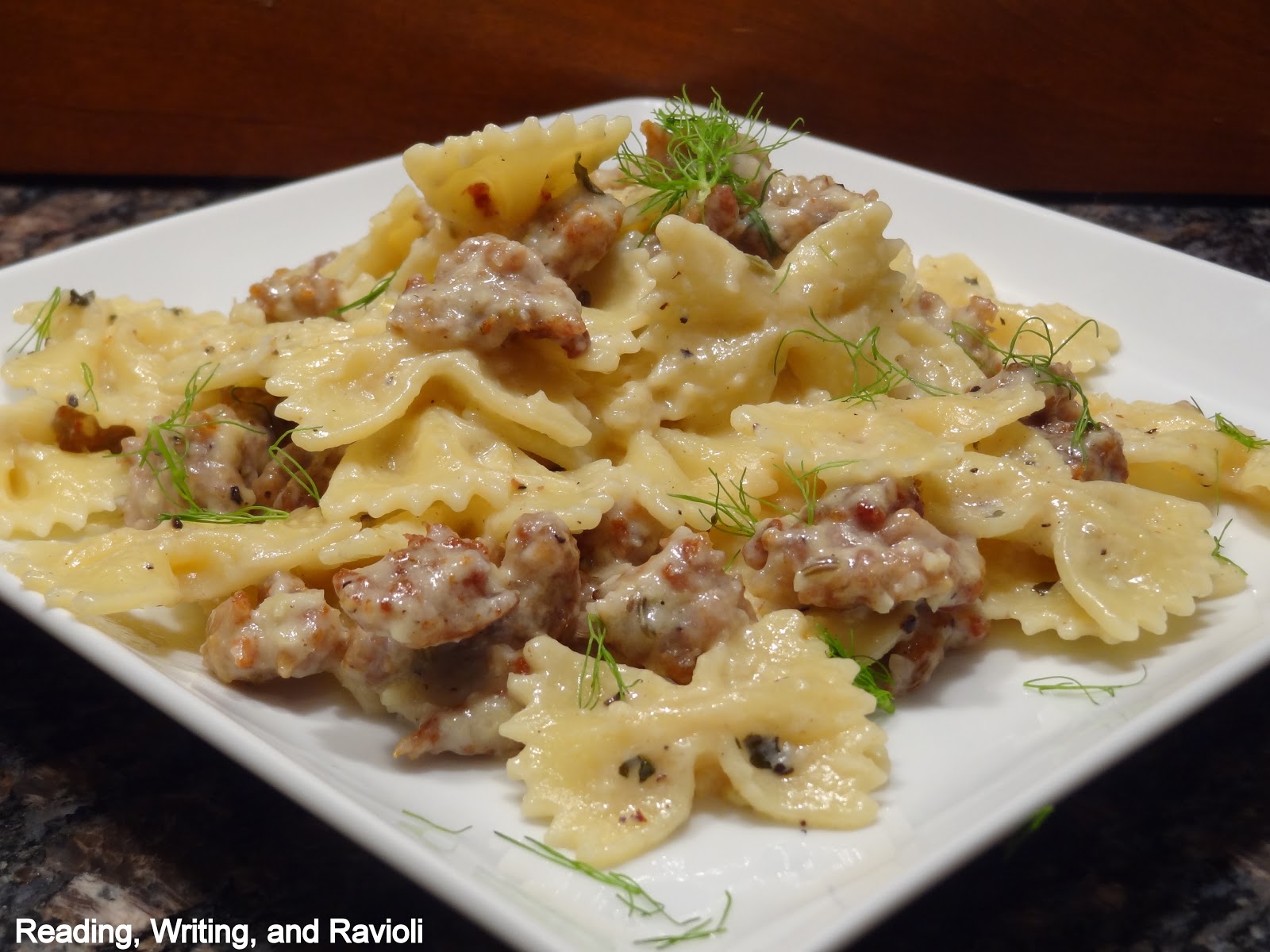 Reading, Writing, and Ravioli Recipe Sweet Italian Sausage and