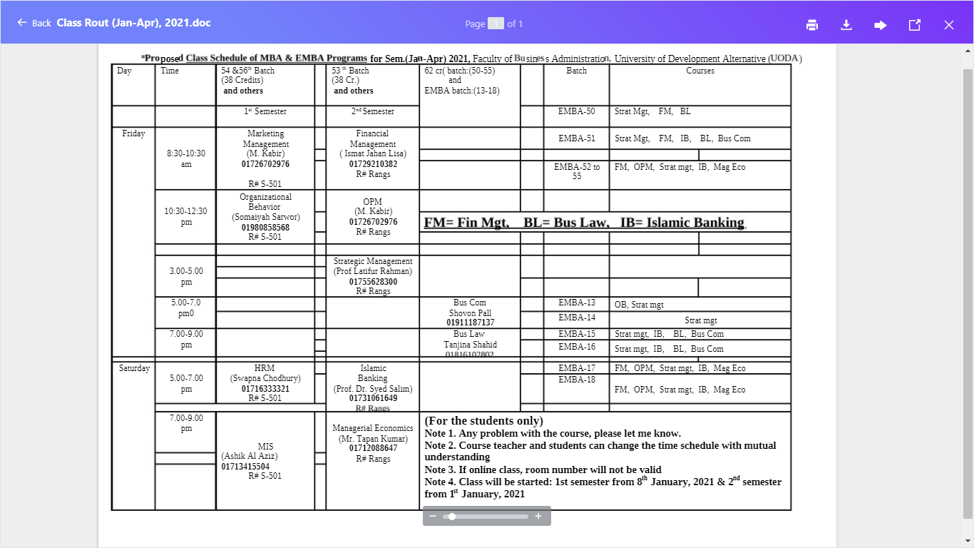 Sandhi Academic: UODA Class schedule - BBA MBA EMBA Sandhi Academic: UODA Class schedule - BBA MBA EMBA